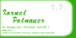 kornel polnauer business card